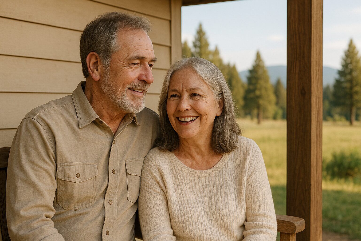 Couple in Oregon talking about selling their land