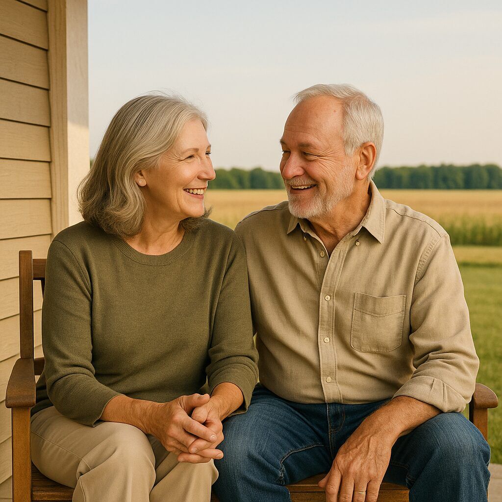 Couple in Illinois talking about selling their land