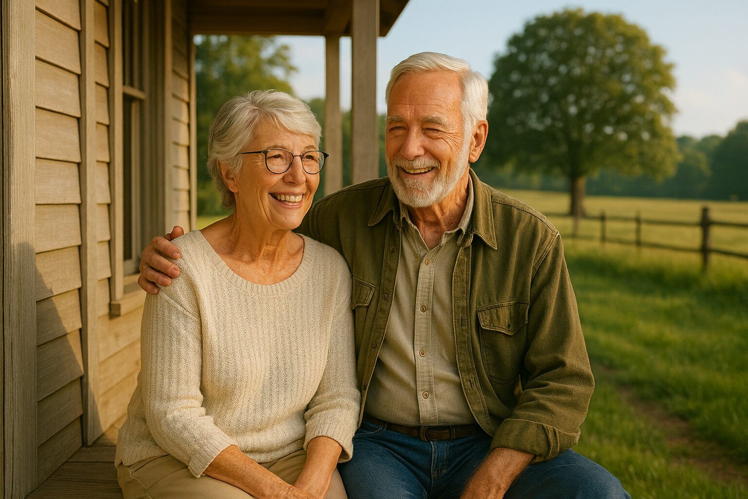 Couple in Maryland talking about selling their land