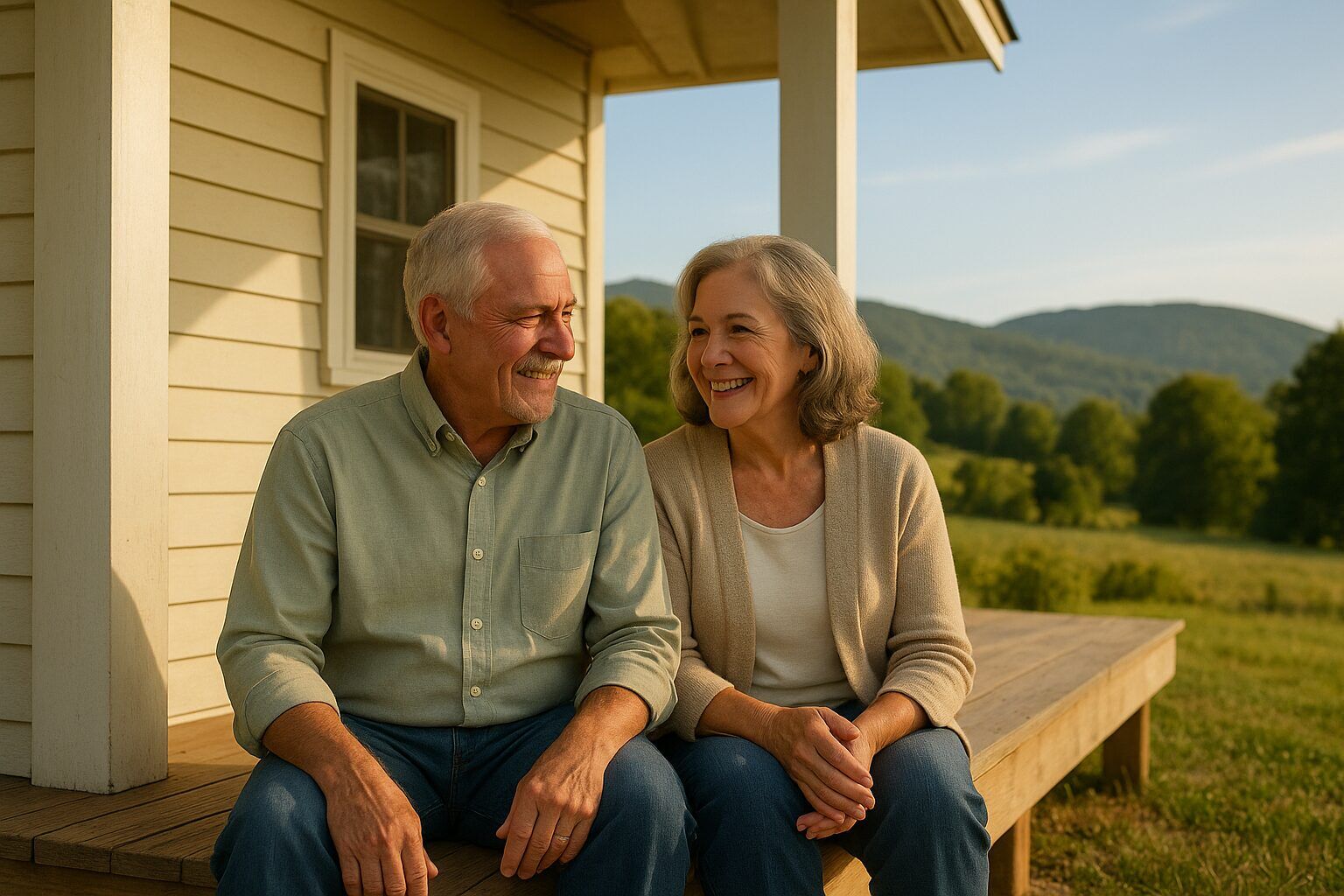 Couple in New Jersey talking about selling their land