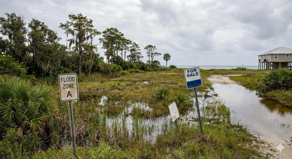 a parcel of vacant land that may be in Florida flood zones