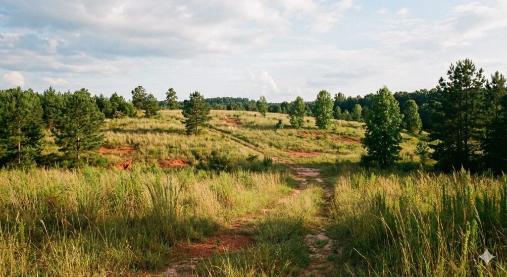 a vacant plot of land in Georgia representing a quiet title action to clear land ownership in Georgia
